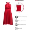 image:imageShort Infinity Bridesmaid Dresses Convertible Wrap Midi Multiway DressRed