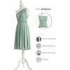 image:imageShort Infinity Bridesmaid Dresses Convertible Wrap Midi Multiway DressSage