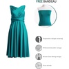 image:imageShort Infinity Bridesmaid Dresses Convertible Wrap Midi Multiway DressTeal