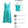 image:imageShort Infinity Bridesmaid Dresses Convertible Wrap Midi Multiway DressTurquoise