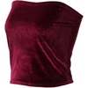 image:imageVelvet Womens Strapless Tube Tops  Basic Backless Sleeveless Bandeau Tank Suit for Infinity Wrap Convertible Multiway DressBurgundy