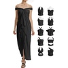 image:image72styles Infintiy Beach Cover Up Dress24 in 1 Wrap Casual Summer Vacation Maxi Long Sundress  Versatile Sexy Pool CruiseBlack