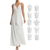image:image72styles Infintiy Beach Cover Up Dress24 in 1 Wrap Casual Summer Vacation Maxi Long Sundress  Versatile Sexy Pool CruiseWhite