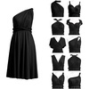 image:imageShort Infinity Bridesmaid Dresses Convertible Wrap Midi Multiway DressBlack