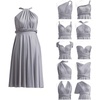image:imageShort Infinity Bridesmaid Dresses Convertible Wrap Midi Multiway DressGrey