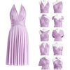 image:imageShort Infinity Bridesmaid Dresses Convertible Wrap Midi Multiway DressLavender