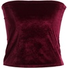 image:imageVelvet Womens Strapless Tube Tops  Basic Backless Sleeveless Bandeau Tank Suit for Infinity Wrap Convertible Multiway DressBurgundy