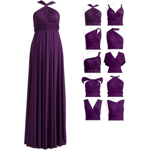 image:image72styles Infinity Dress with Bandeau Convertible Bridesmaid Dress Long Plus Size MultiWay Dress Twist Wrap DressDark Purple