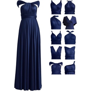 image:image72styles Infinity Dress with Bandeau Convertible Bridesmaid Dress Long Plus Size MultiWay Dress Twist Wrap DressNavy Blue