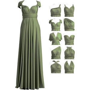 image:image72styles Infinity Dress with Bandeau Convertible Bridesmaid Dress Long Plus Size MultiWay Dress Twist Wrap DressOlive Green