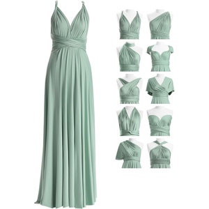 image:image72styles Infinity Dress with Bandeau Convertible Bridesmaid Dress Long Plus Size MultiWay Dress Twist Wrap DressSage