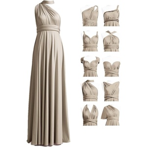 image:image72styles Infinity Dress with Bandeau Convertible Bridesmaid Dress Long Plus Size MultiWay Dress Twist Wrap DressTaupe
