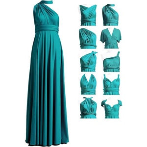 image:image72styles Infinity Dress with Bandeau Convertible Bridesmaid Dress Long Plus Size MultiWay Dress Twist Wrap DressTeal