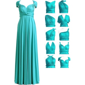 image:image72styles Infinity Dress with Bandeau Convertible Bridesmaid Dress Long Plus Size MultiWay Dress Twist Wrap DressTurquoise