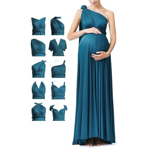image:image72styles Maternity Dresses for Baby Shower  Infinity Wrap Elegant Maxi Plus Size for Wedding Guest Formal Gown PhotoshootsTeal Blue