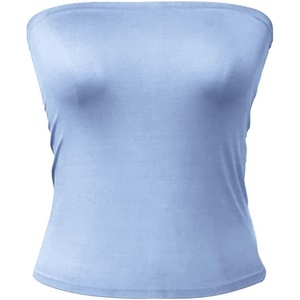 image:image72styles Womens Strapless Tube Tops  Basic Backless Sleeveless Bandeau Tanks Suits for Infinity Dress Convertible MultiwayDusty Blue