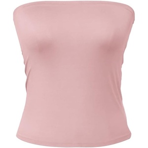 image:image72styles Womens Strapless Tube Tops  Basic Backless Sleeveless Bandeau Tanks Suits for Infinity Dress Convertible MultiwayDusty Rose
