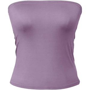 image:image72styles Womens Strapless Tube Tops  Basic Backless Sleeveless Bandeau Tanks Suits for Infinity Dress Convertible MultiwayMauve