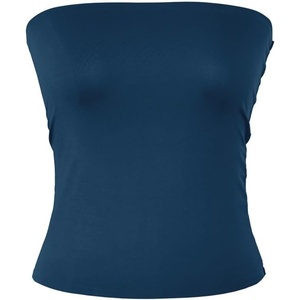 image:image72styles Womens Strapless Tube Tops  Basic Backless Sleeveless Bandeau Tanks Suits for Infinity Dress Convertible MultiwayTeal Blue