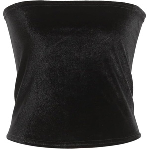 image:imageVelvet Womens Strapless Tube Tops  Basic Backless Sleeveless Bandeau Tank Suit for Infinity Wrap Convertible Multiway DressBlack