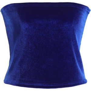 image:imageVelvet Womens Strapless Tube Tops  Basic Backless Sleeveless Bandeau Tank Suit for Infinity Wrap Convertible Multiway DressBlue
