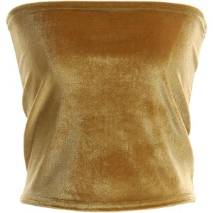 image:imageVelvet Womens Strapless Tube Tops  Basic Backless Sleeveless Bandeau Tank Suit for Infinity Wrap Convertible Multiway DressGold