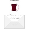 image:image72styles Infinity Dresses for Wedding Guest  Multiway Wrap Maxi Long for Women Elegant Sexy for Evening Gown Party GalaBurgundy