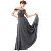 image:image72styles Infinity Dresses for Wedding Guest  Multiway Wrap Maxi Long for Women Elegant Sexy for Evening Gown Party GalaCharcoal Grey