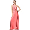 image:image72styles Infinity Dresses for Wedding Guest  Multiway Wrap Maxi Long for Women Elegant Sexy for Evening Gown Party GalaCoral Pink