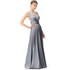 image:image72styles Infinity Dresses for Wedding Guest  Multiway Wrap Maxi Long for Women Elegant Sexy for Evening Gown Party GalaGrey
