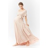 image:image72styles Maternity Dress for Baby Shower One Size Infinity Bridesmaid Dress Long Wrap Wedding Guest Maternity Photoshoot Dress Champagne