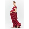 image:image72styles Maternity Dress for Baby Shower Plus Size Infinity Bridesmaid Dress Long Wrap Wedding Guest Maternity Photoshoot Dress Burgundy