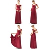 image:image72styles Maternity Dress for Baby Shower Plus Size Infinity Bridesmaid Dress Long Wrap Wedding Guest Maternity Photoshoot Dress Burgundy