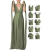 image:image72styles Infinity Dresses for Wedding Guest  Multiway Wrap Maxi Long for Women Elegant Sexy for Evening Gown Party GalaOlive Green