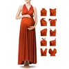 image:image72styles Maternity Dress for Baby Shower One Size Infinity Bridesmaid Dress Long Wrap Wedding Guest Maternity Photoshoot Dress Burnt Orange