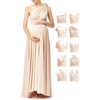 image:image72styles Maternity Dress for Baby Shower One Size Infinity Bridesmaid Dress Long Wrap Wedding Guest Maternity Photoshoot Dress Champagne