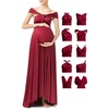 image:image72styles Maternity Dress for Baby Shower Plus Size Infinity Bridesmaid Dress Long Wrap Wedding Guest Maternity Photoshoot Dress Burgundy