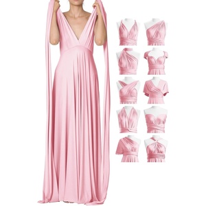 image:image72styles Infinity Dresses for Wedding Guest  Multiway Wrap Maxi Long for Women Elegant Sexy for Evening Gown Party GalaBlush Pink