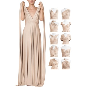 image:image72styles Infinity Dresses for Wedding Guest  Multiway Wrap Maxi Long for Women Elegant Sexy for Evening Gown Party GalaChampagne