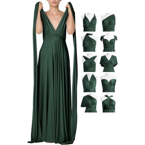 image:image72styles Infinity Dresses for Wedding Guest  Multiway Wrap Maxi Long for Women Elegant Sexy for Evening Gown Party GalaDark Green