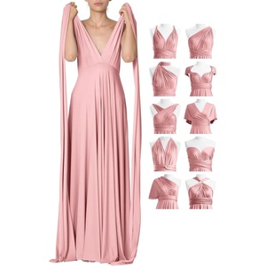 image:image72styles Infinity Dresses for Wedding Guest  Multiway Wrap Maxi Long for Women Elegant Sexy for Evening Gown Party GalaDusty Rose