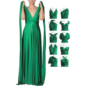 image:image72styles Infinity Dresses for Wedding Guest  Multiway Wrap Maxi Long for Women Elegant Sexy for Evening Gown Party GalaEmerald Green