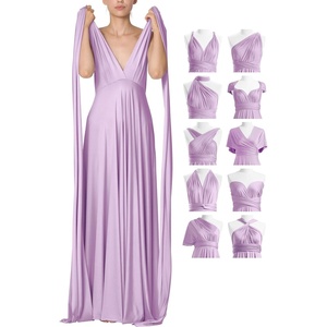 image:image72styles Infinity Dresses for Wedding Guest  Multiway Wrap Maxi Long for Women Elegant Sexy for Evening Gown Party GalaLavender