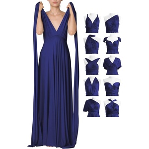 image:image72styles Infinity Dresses for Wedding Guest  Multiway Wrap Maxi Long for Women Elegant Sexy for Evening Gown Party GalaMidnight Blue