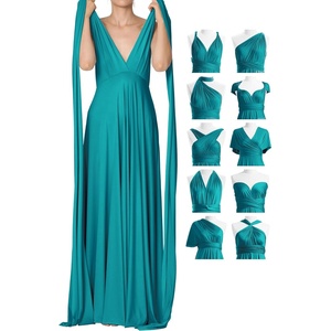 image:image72styles Infinity Dresses for Wedding Guest  Multiway Wrap Maxi Long for Women Elegant Sexy for Evening Gown Party GalaTeal
