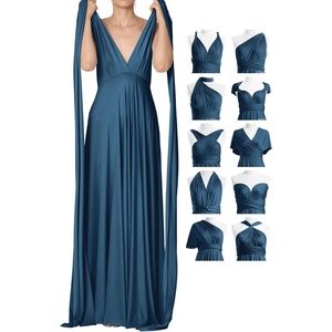 image:image72styles Infinity Dresses for Wedding Guest  Multiway Wrap Maxi Long for Women Elegant Sexy for Evening Gown Party GalaTeal Blue