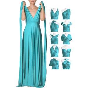 image:image72styles Infinity Dresses for Wedding Guest  Multiway Wrap Maxi Long for Women Elegant Sexy for Evening Gown Party GalaTurquoise