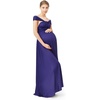 image:image72styles Maternity MultiWay Wrap Infinity Maxi Dress for Baby Shower  Soft Stretchy Comfort Flattering Highlight Curves FullTerm Pregnancy amp Postpartum amp Nursing Friendly NonSeeThroughMidnight Blue