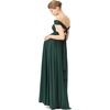 image:image72styles Maternity MultiWay Wrap Infinity Maxi Dress for Baby Shower  Soft Stretchy Comfort Flattering Highlight Curves FullTerm Pregnancy amp Postpartum amp Nursing Friendly NonSeeThroughDark Green