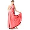 image:image72styles Maternity MultiWay Wrap Infinity Maxi Dress for Baby Shower  Soft Stretchy Comfort Flattering Highlight Curves FullTerm Pregnancy amp Postpartum amp Nursing Friendly NonSeeThroughCoral Pink